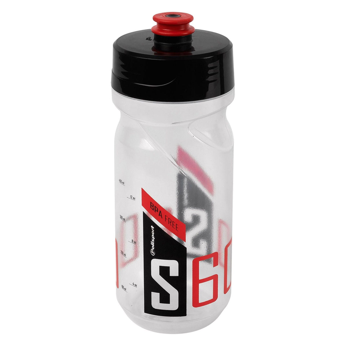 Polisport plasticos s.a. Bouteille d'eau Polisport 600 ml. transparent noir rouge