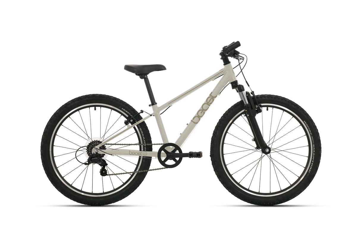 Vélo pour enfants Bikefun Beast 24 pouces avec Shimano 6 vitesses et freins en V - gris galet
