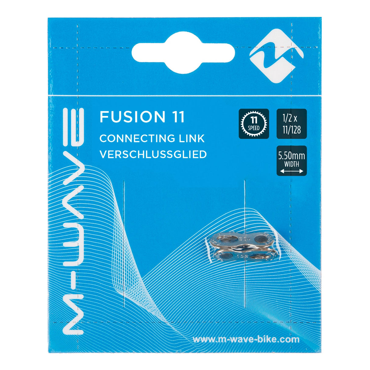 Lien de fermeture m-wave à roulement en laiton 11v. 1 2x3 32 - 5,5 mm. argent