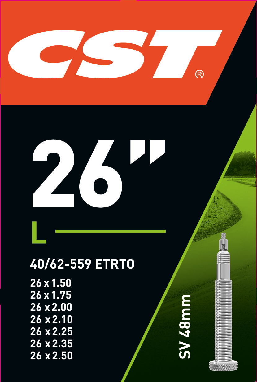 CST Inner Tube SV13 26 pouces 40 62-559 SV 48 mm 071305