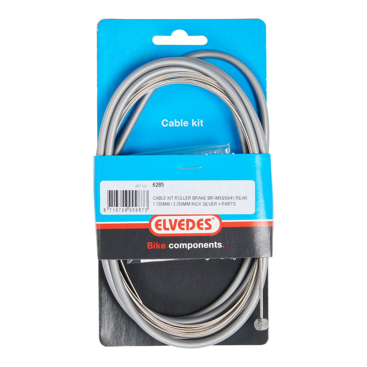 Kit de câble à rouleaux à rouleaux Elvedes Br -im85 81 55 45 1700 mm 2250 mm en acier inoxydable - argent (sur carte)