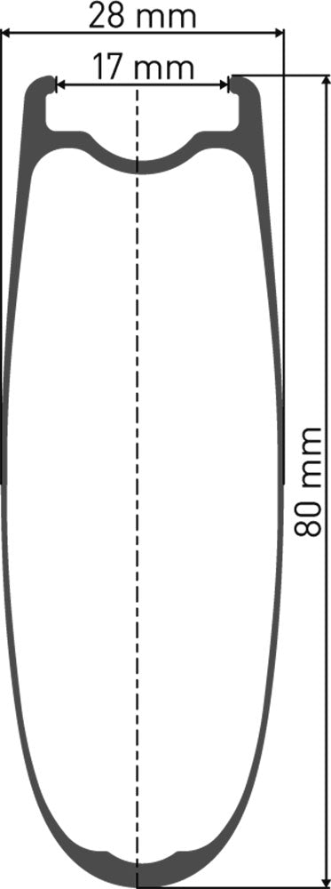 Roue Arrière DT Swiss Arc 1400 Dicut® 80 28 Shimano HG Carbone