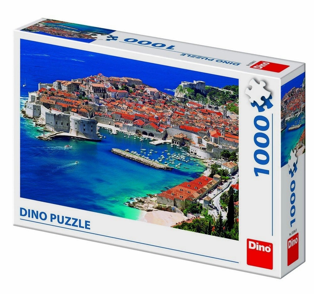 Puzzle Dinotoys - vue de Dubrovnik - 1000 pièces