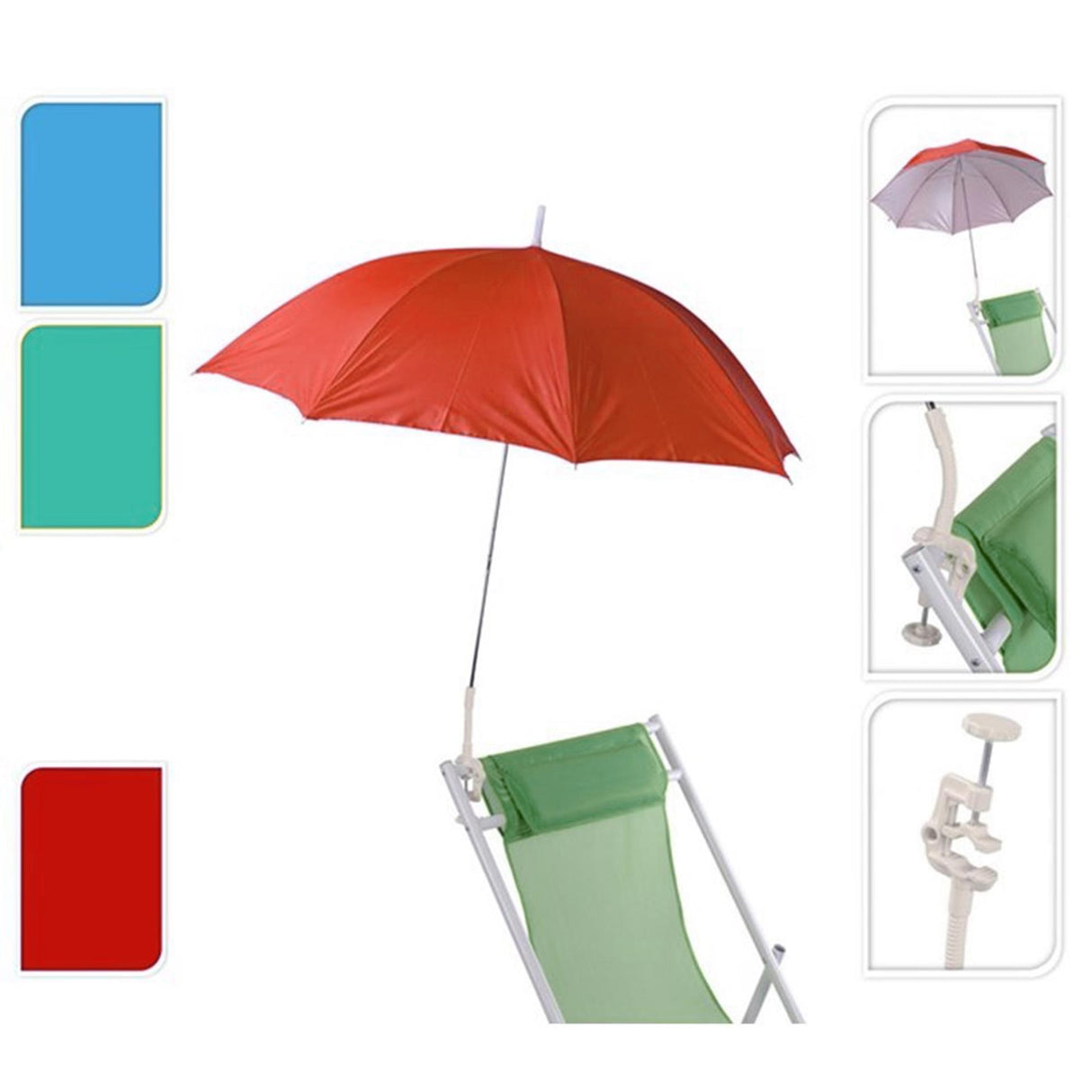 Pro chaise de jardin parasol ø105cm mât 90cm