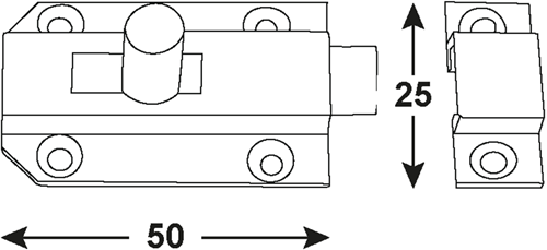 Curseur plat Connex 25x50 vni - dy2207251