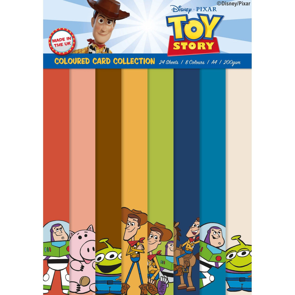 Creative expressions • toy story coloured card pack