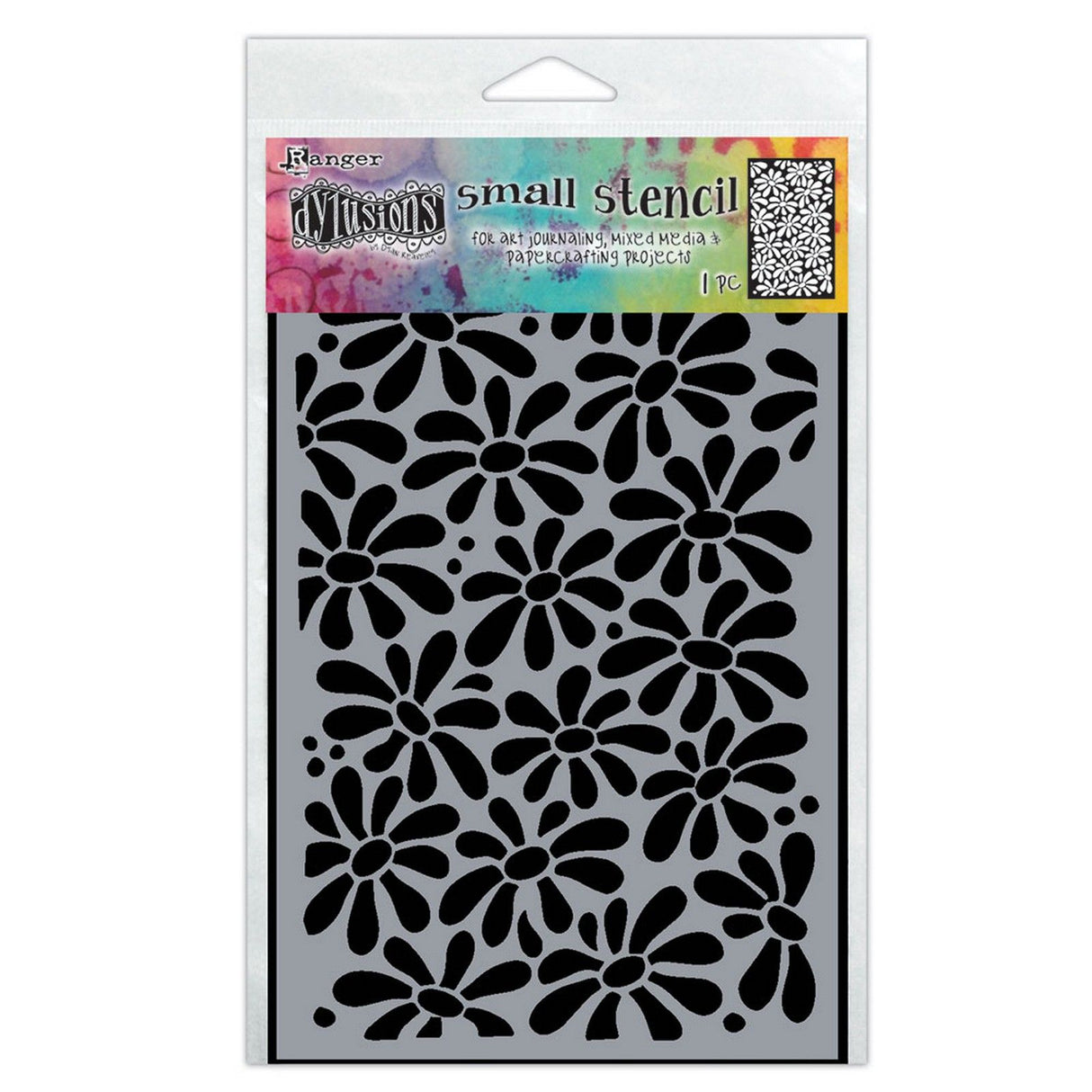 Ranger ink ranger • dylusions pochoir dyamond petit champ de marguerites