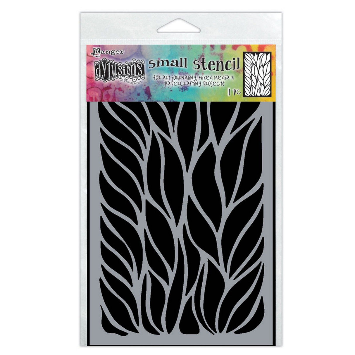 Ranger encre ranger • dylusions dyamond pochoir petites frondes de plaisir