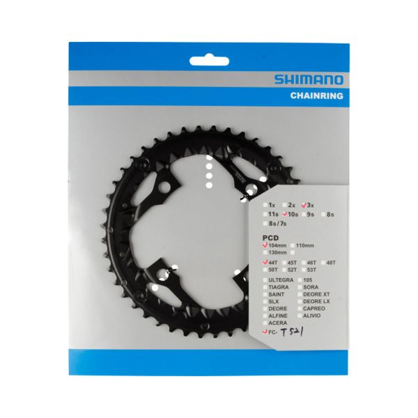 Shimano Chain Top 44T FC -T521 44T -ae non série - Edge de chaîne - noir