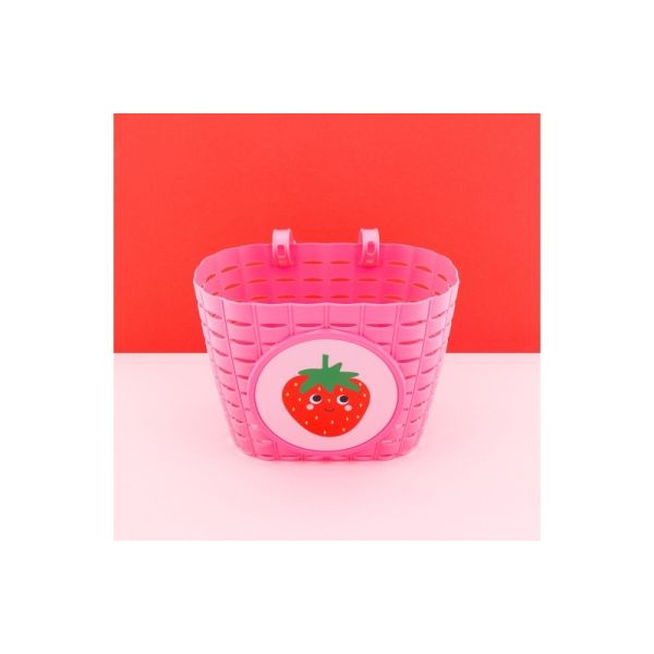 Qibbel Widek panier enfant explorer happy fraise rose