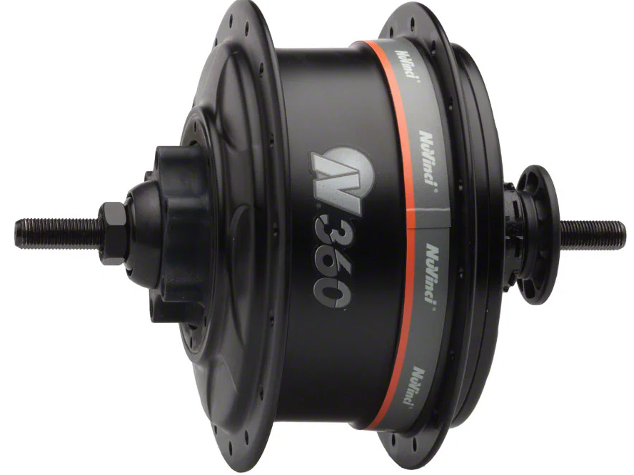 Shimano nuvinci n360 disque de moyeu arrière 6 points 32 trous noir nu