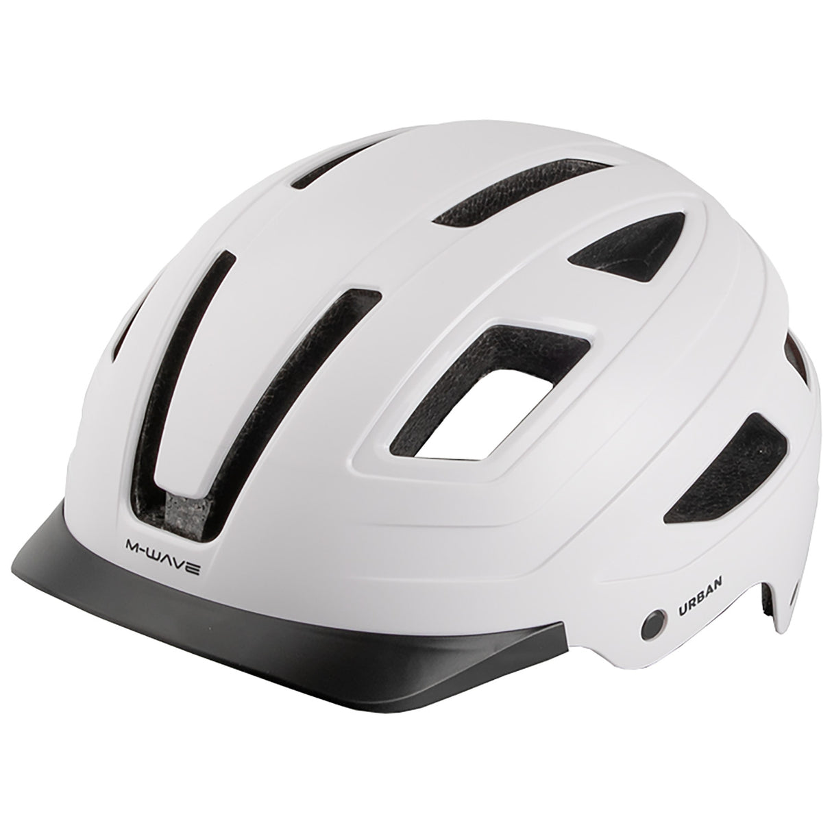 M-Wave Casque urbain M-wave avec lumière taille m 55-58cm blanc mat