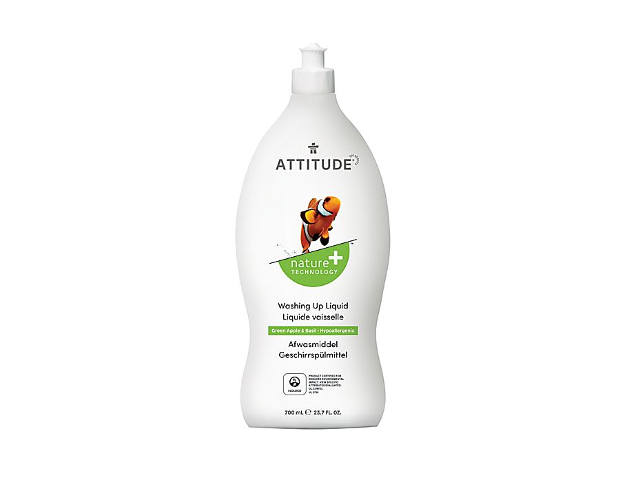 Attitude nature+ - liquide vaisselle pomme verte basilic