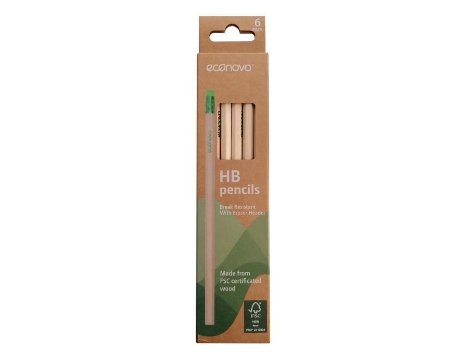Crayons Econovo - FSC - avec de la gomme