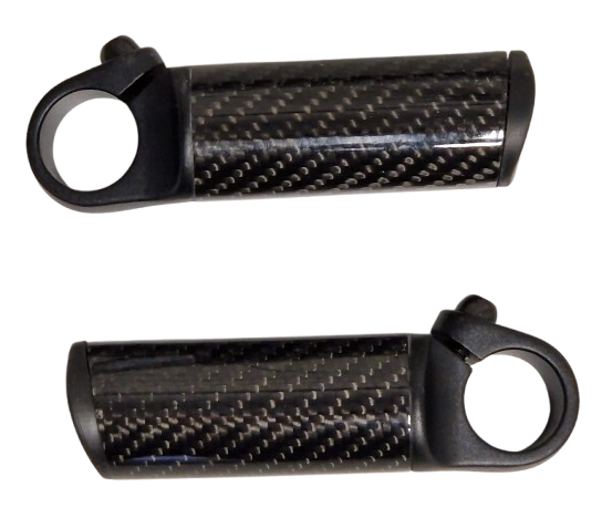Embouts de guidon Aa+ carbone alu 80 mm 22,2 mm