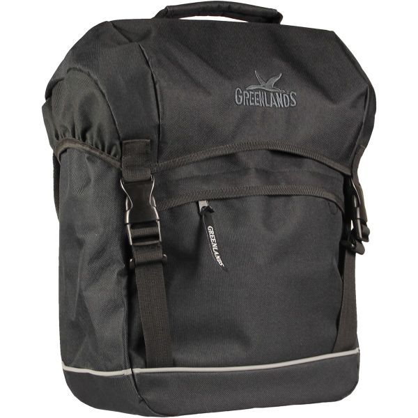Sacoche de vélo simple Greenlands voyage 25 litres 32 x 42 x 19 cm - noir