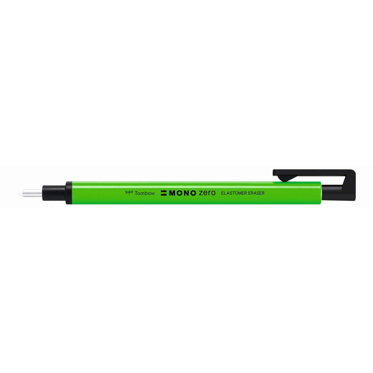 Tombow • gomme de précision mono zéro, rechargeable, pointe ronde diamètre 2,3 mm, vert fluo