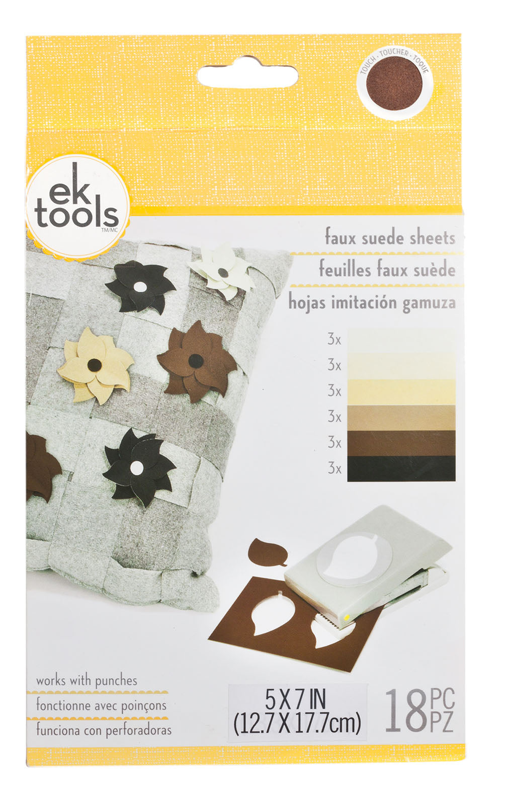 Ek tools • feuilles de faux suède neutres