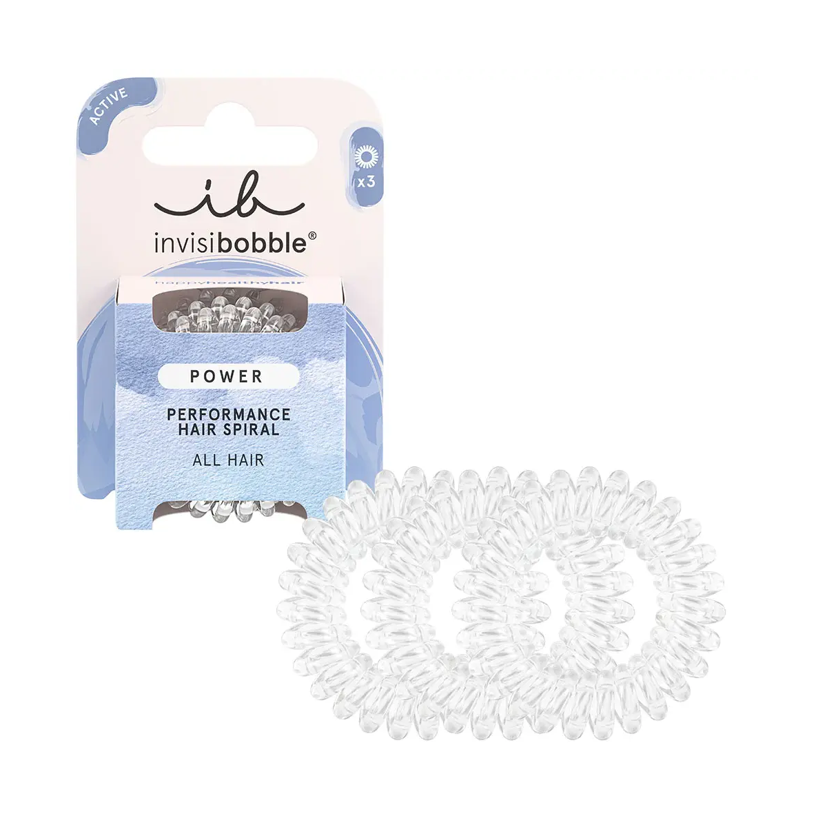 Invisibobble power cristallin 3 pièces