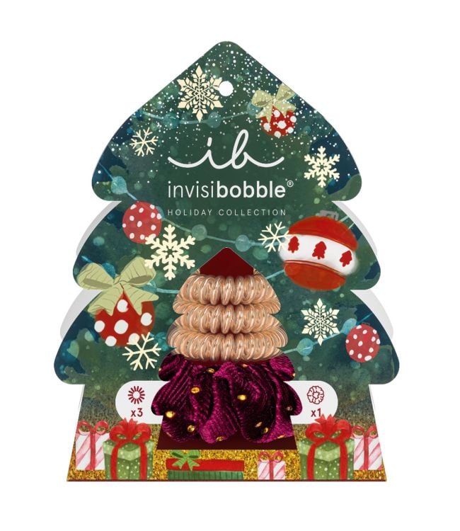 Invisibobble les bonnes choses viennent dans les arbres 3x original + 1x sprunchie