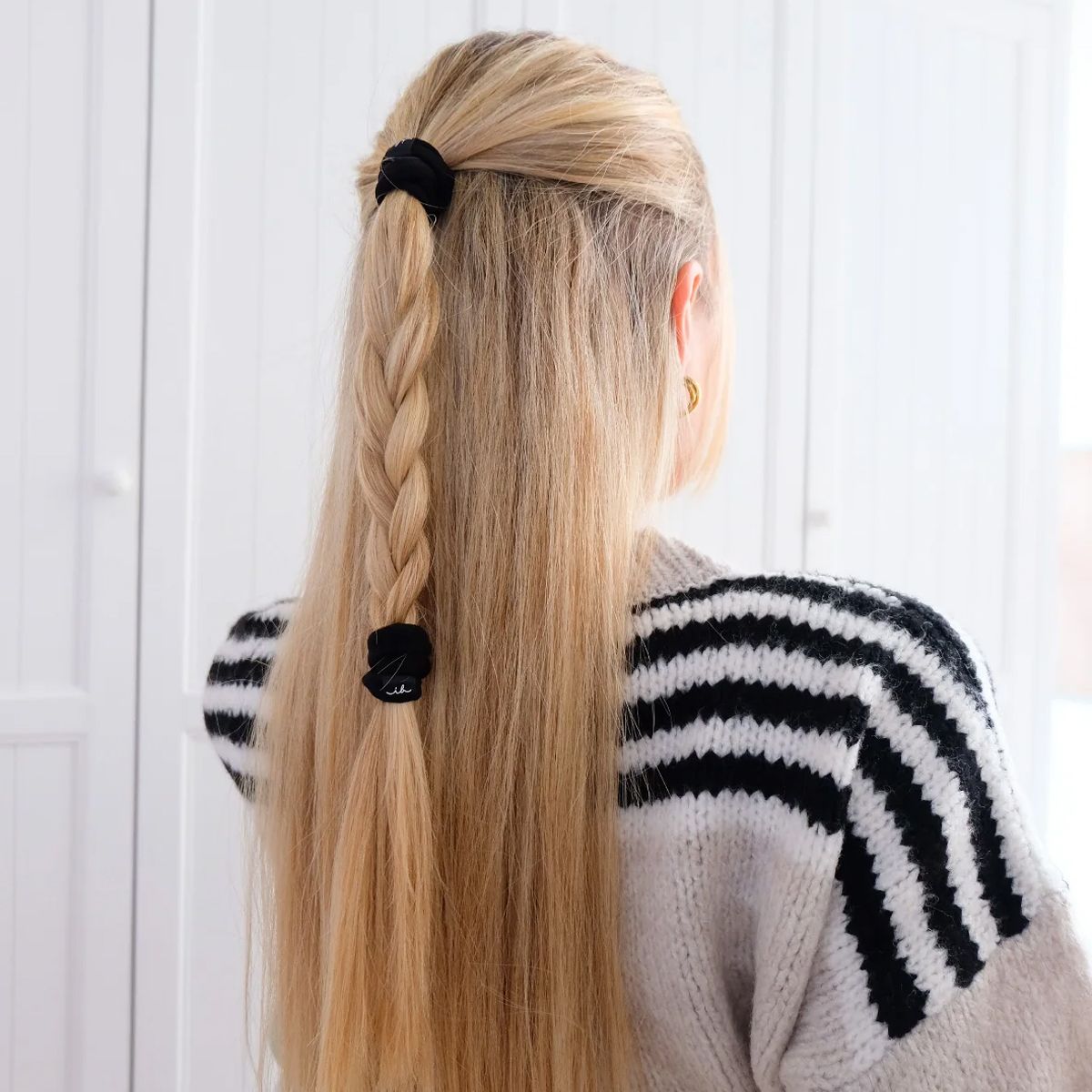 Invisibobble élastique à cheveux noir 5pcs.