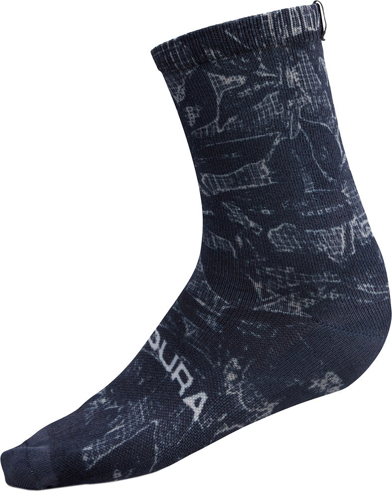 Endura grille imprimé floral limité - chaussettes