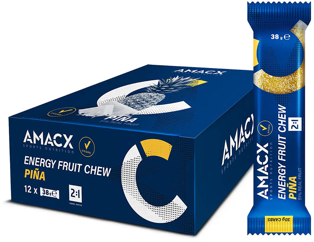 Boîte de 12 barres à mâcher aux fruits énergétiques Amacx