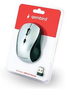 Souris optique sans fil Enzo gembird noir argent - 9510036