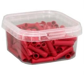Enzo kabelschoen vlaksteker female iso rood 6.3x0.8mm - 4433030
