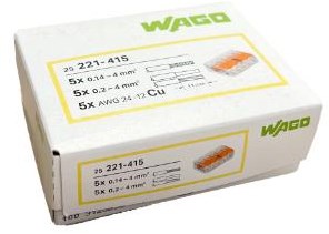 Pince à souder Enzo Wago refermable 5 voies ds 25 pcs. - 4047215