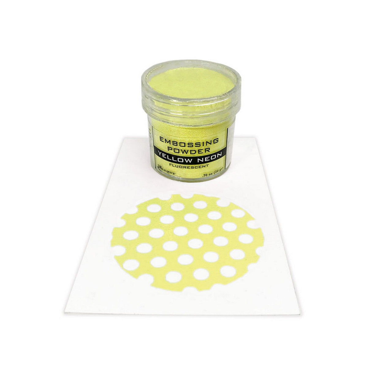 Ranger encre ranger • poudre à embosser jaune fluo