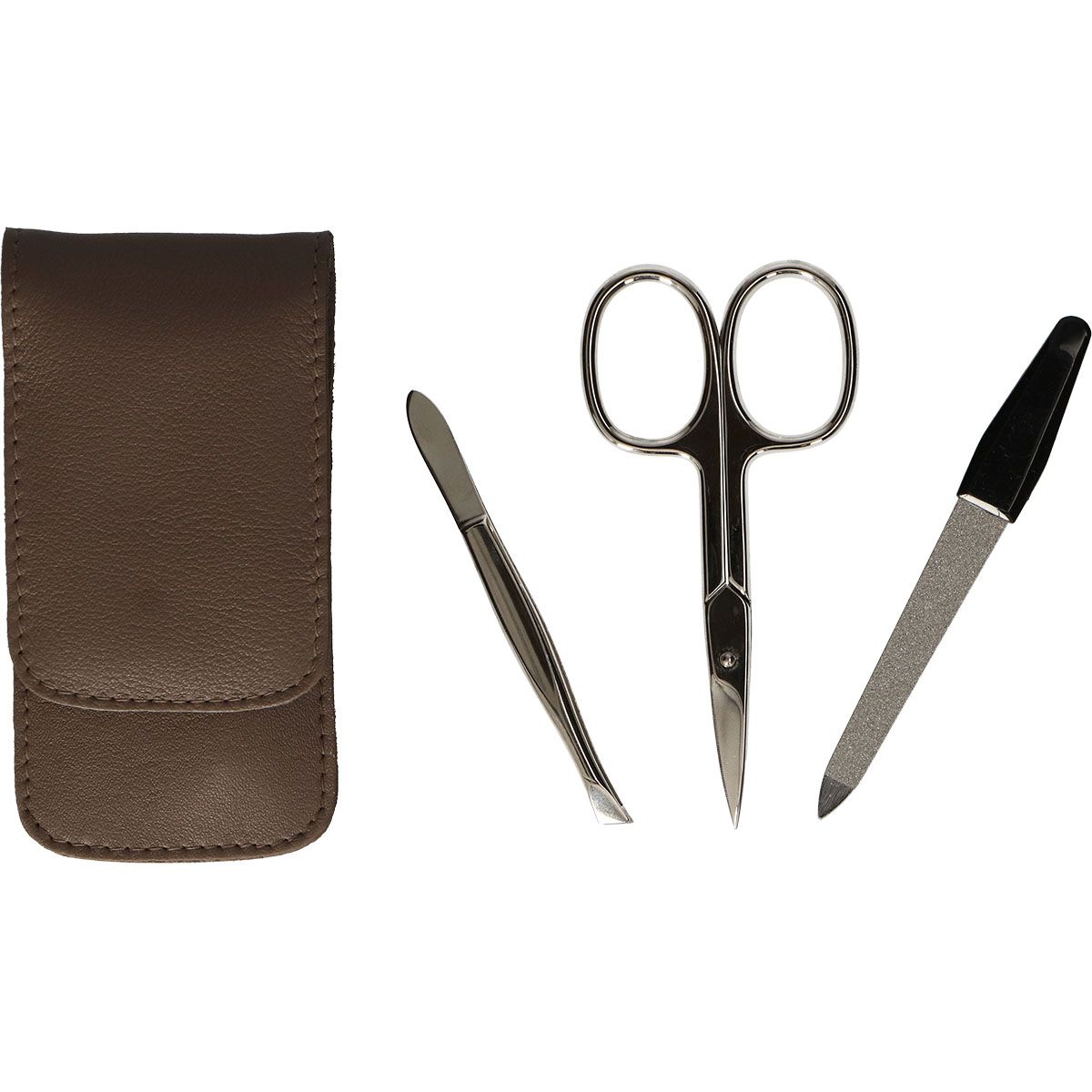 Erbe solingen trousse à manucure 3 pièces taupe (erbe9208)