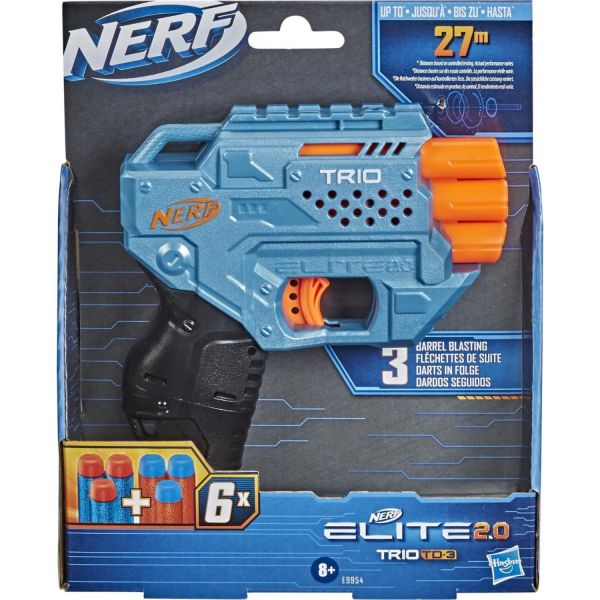 Hasbro Nerf Elite 2.0 Trio TD 3 tire jusqu'à 25 mètres