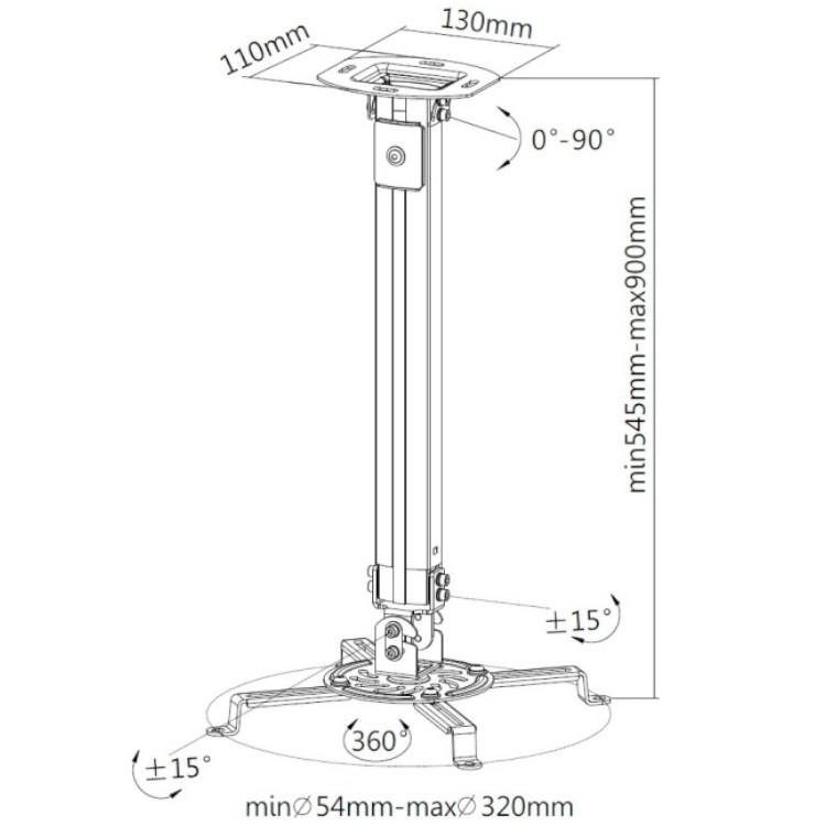Support de projecteur Abi
