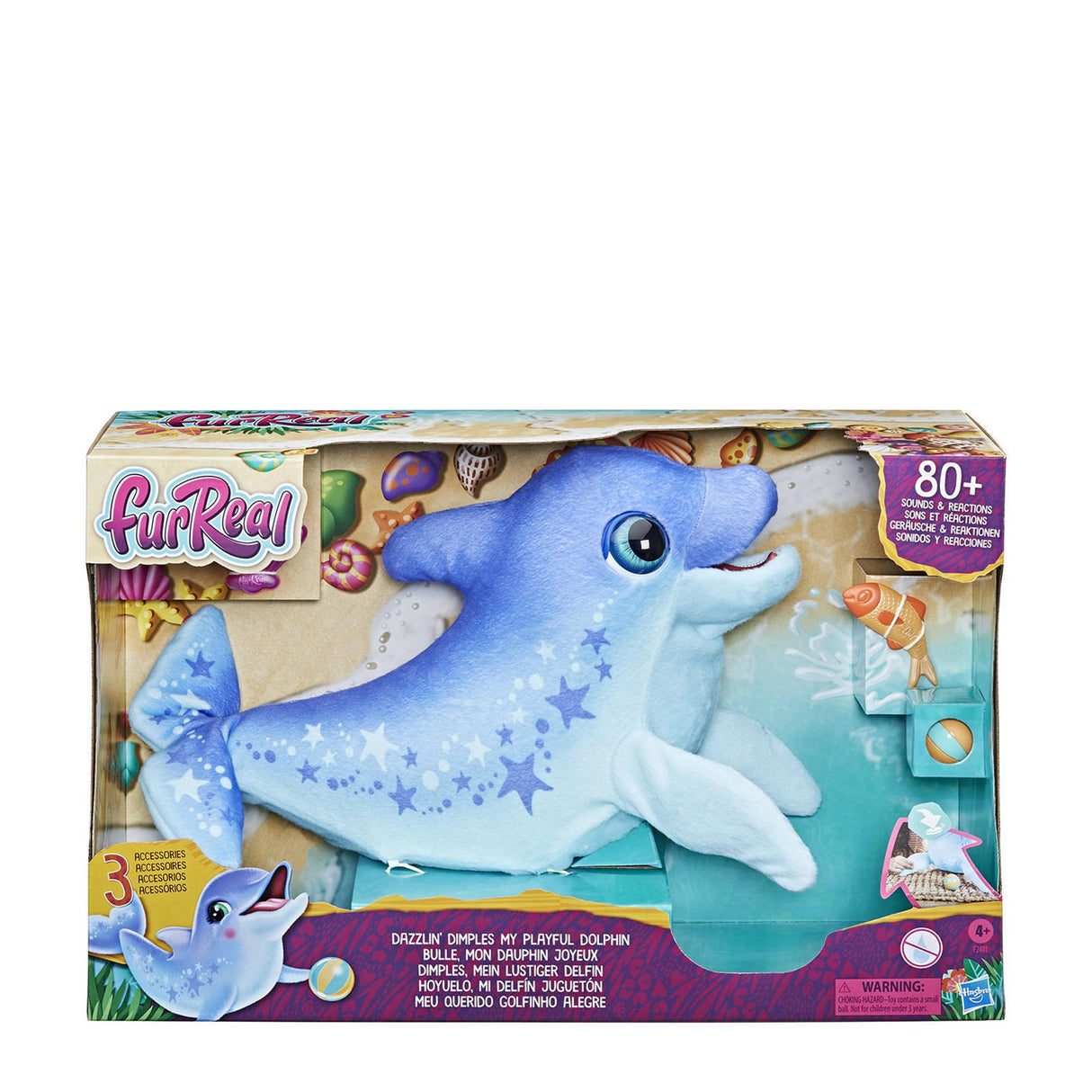 Hasbro furreal dazzlin fosselles mon dauphin ludique