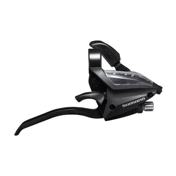 Manette de vitesse Shimano (droite) avec levier de frein 8 vitesses st-ef500-4 - 4 doigts - noir