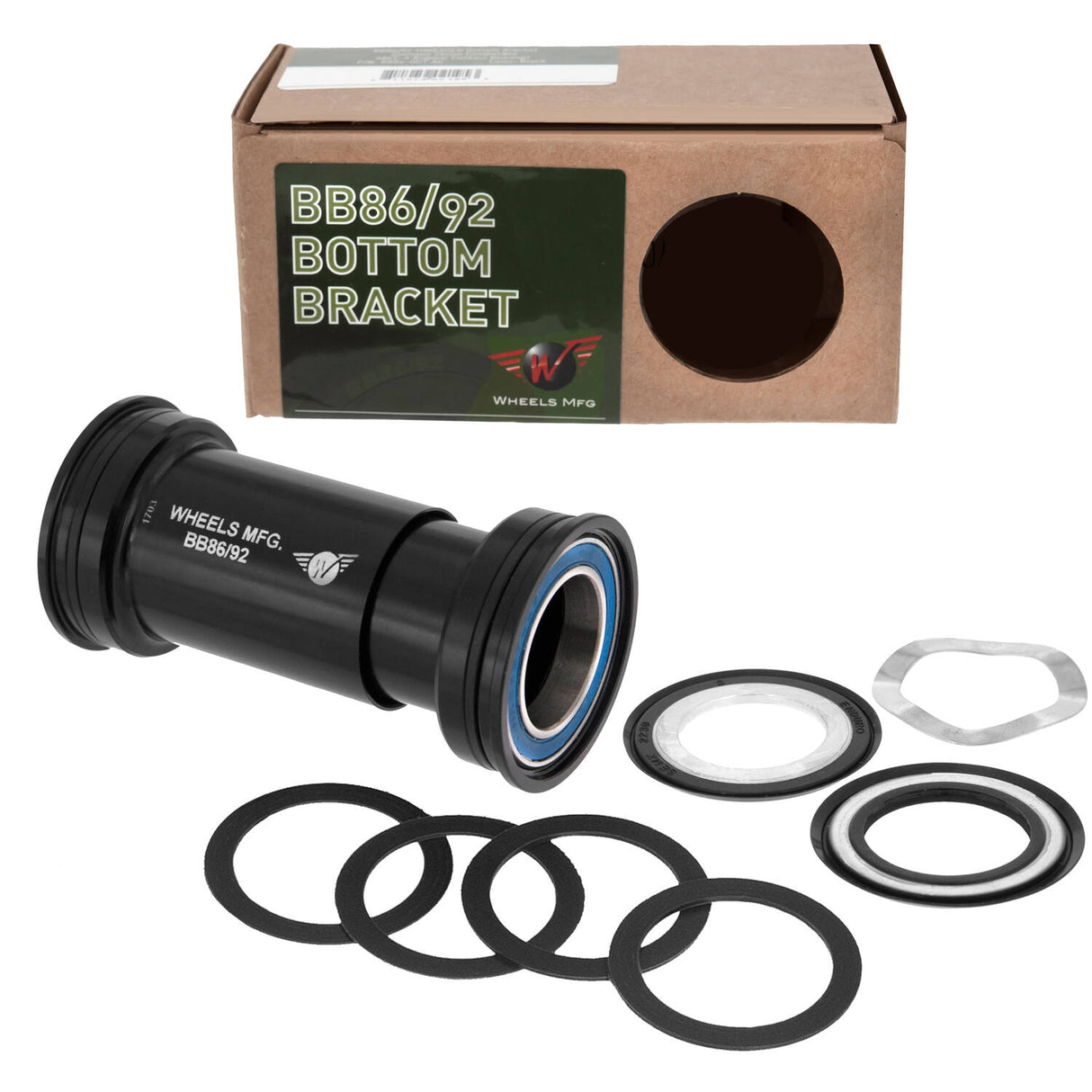 Roues de fabrication roues MFG Bottom Bracket PressFit BB86 92 SRAM ABEC 3 Black