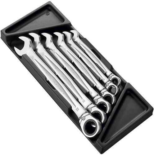 Facom module 6 clés mixtes à cliquet antidérapantes, grandes tailles - mod.467bxlpb
