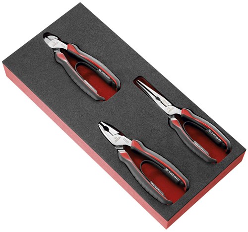 Module mousse Facom avec 3 pinces - modm.cpea0