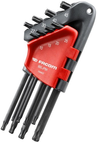 Facom jeu de 8 clés hexagonales torx longues à rotule - 89s.jp8a