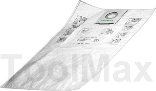 Festool accessoires sacs filtrants ctl 26 (5x) | 496187