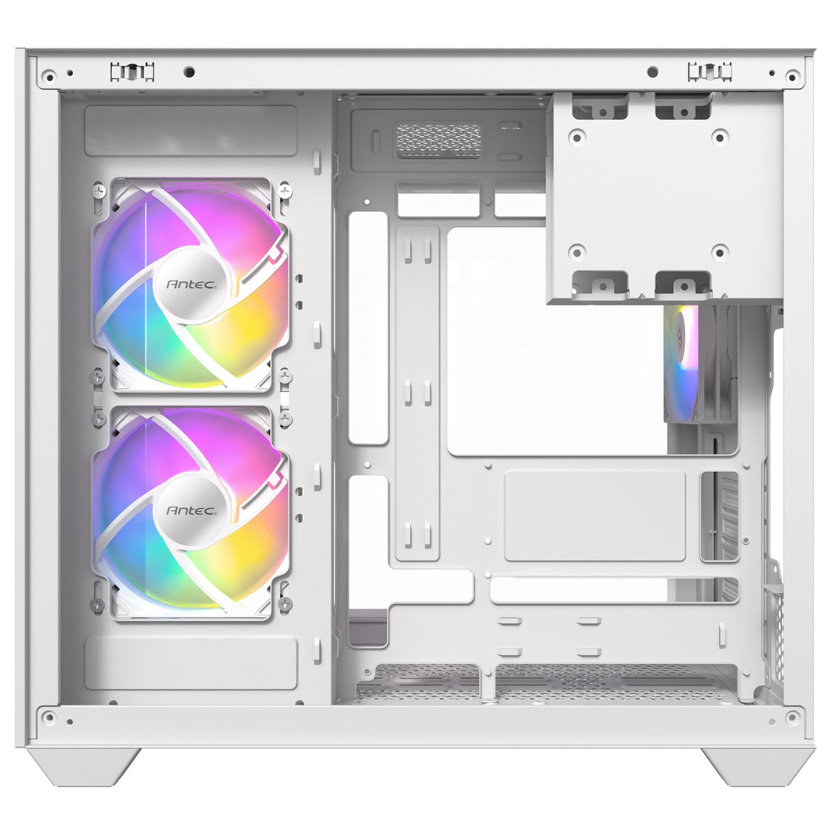 Boîtier tour midi Antec cx800 argb (blanc | 2x usb-a | verre trempé)