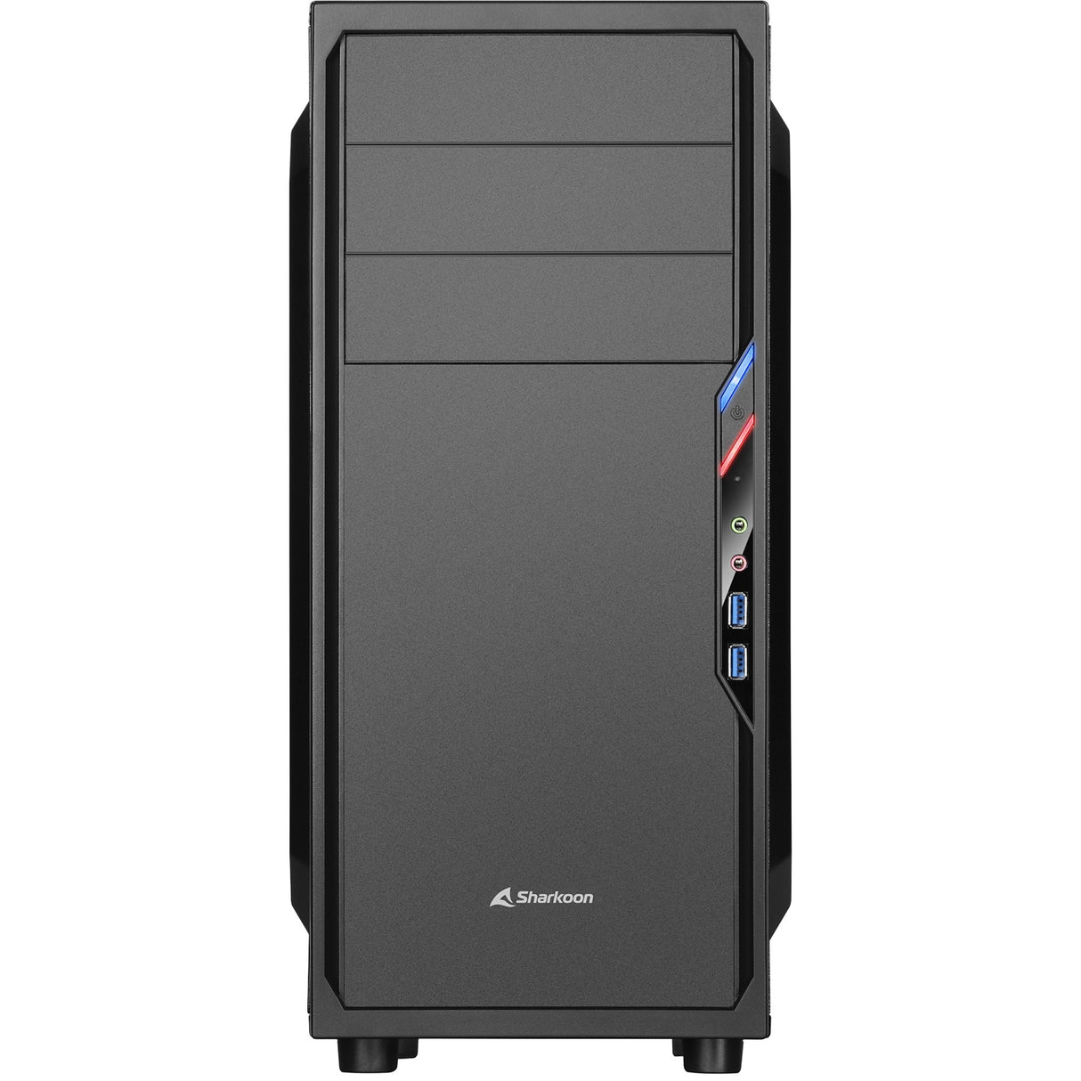 Boîtier tour midi Sharkoon vs4-v (noir | 2x USB-A)