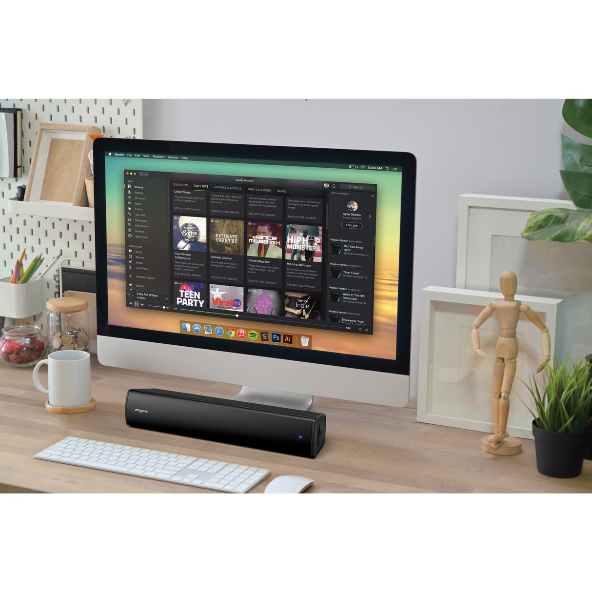 Barre de son Creative Stage Air V2 (noir, Bluetooth)