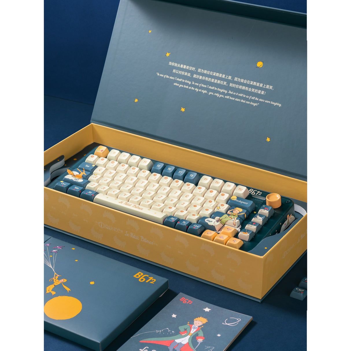 Clavier mécanique sans fil Iqunix zx75 sky meet (bleu, disposition américaine (qwerty), rouge gateron, 75 %, LED RVB, remplaçable à chaud, pbt double prise, 2,4 GHz | Bluetooth 5.1 | USB-C)