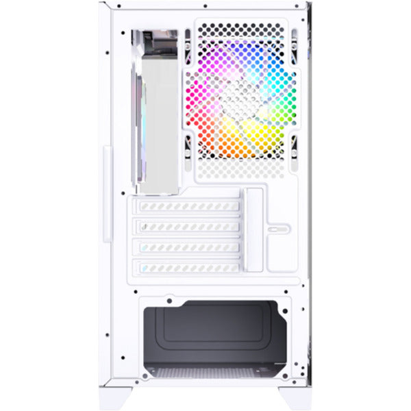 Boîtier tour midi Xyz pc gear Titanium View Lite (blanc | 2x USB-A | verre trempé)