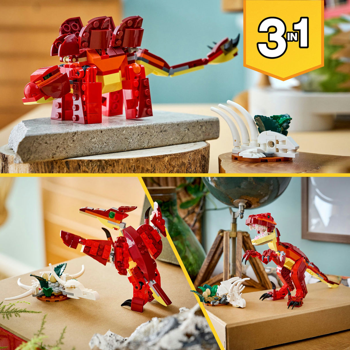 Jouet de construction Lego dinosaure féroce (31379)