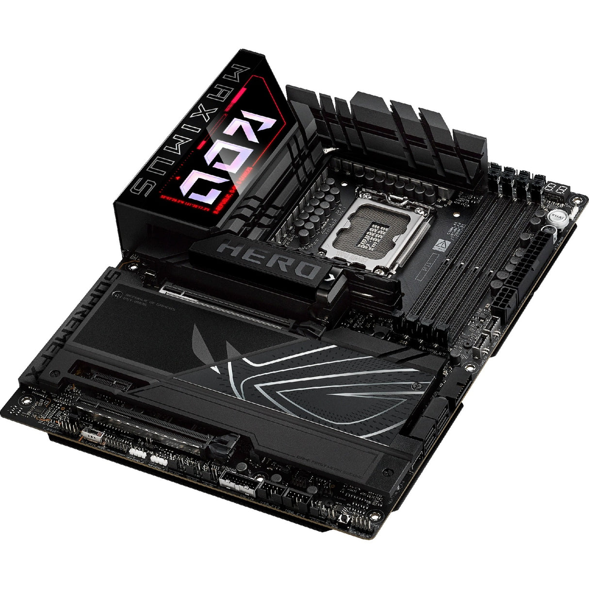 Carte mère Asus Rrog Maximus Z890 Hero Socket 1851 (noir, RAID, 2,5 Go-LAN, 5 Go-LAN, Wi-Fi 7, BT, Sound, ATX)