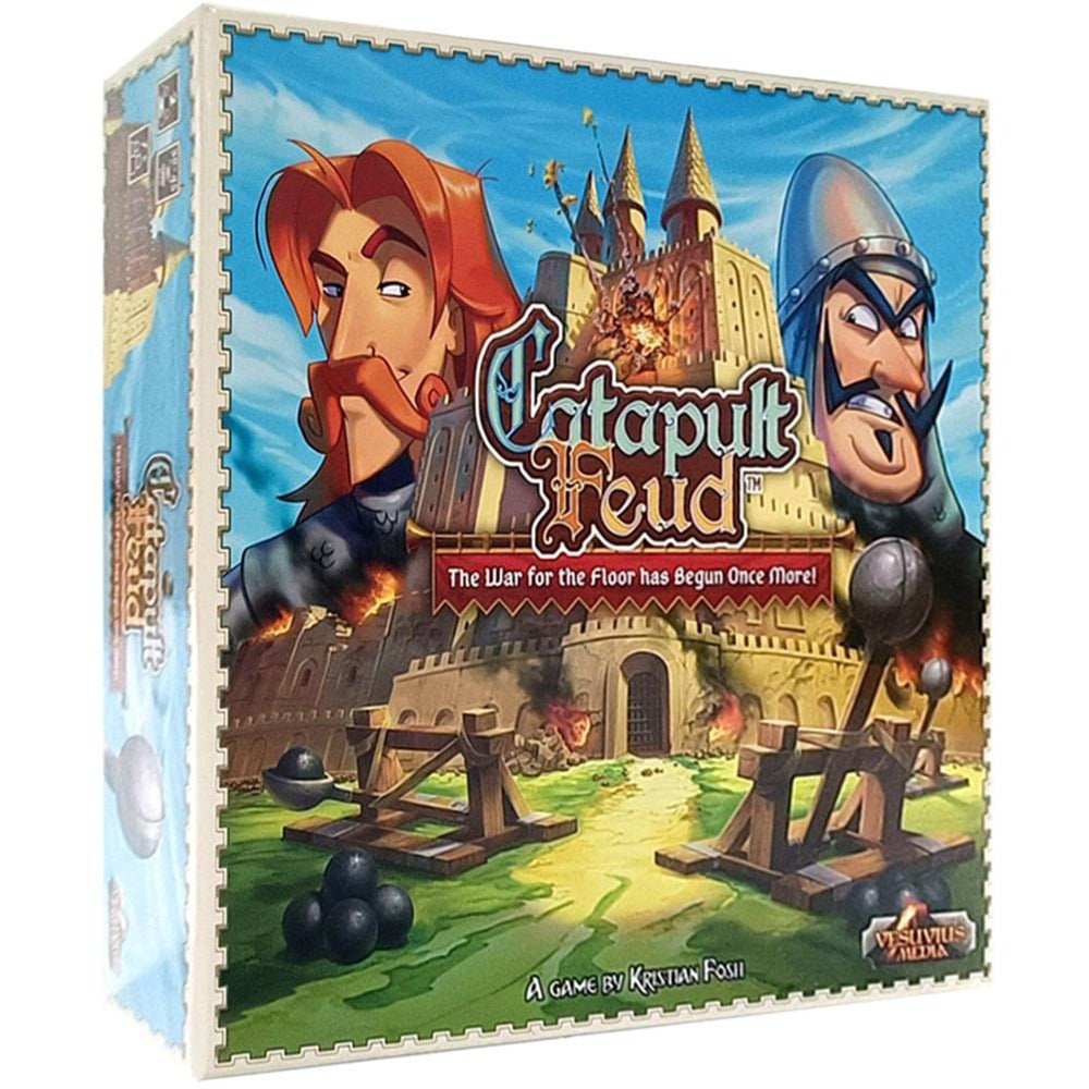 Jeu de société Catapult Feud du réseau de joueurs européens (anglais, 2 joueurs, 20 - 30 minutes, à partir de 7 ans)
