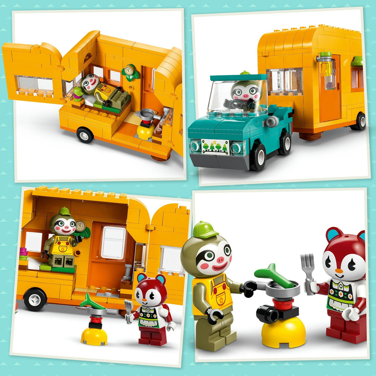 Lego animal traversant 77054 caravane et magasin de jardinage de Leifs